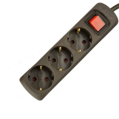 Unitec Tischsteckdose KiSi mit Schalter schwarz