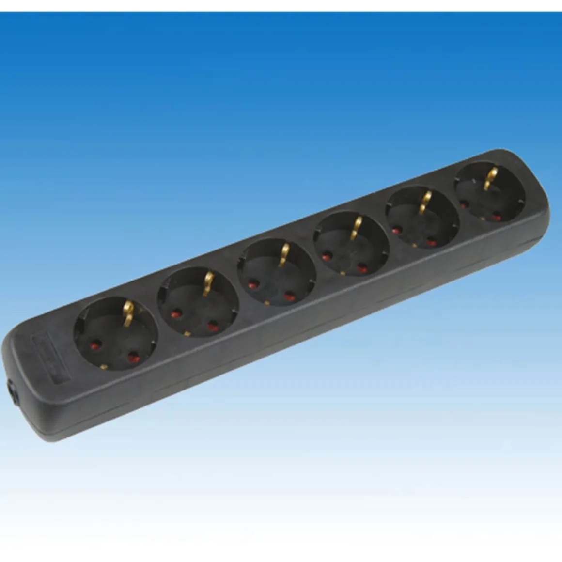 Unitec Tischsteckdose KiSi ohne Kabel schwarz