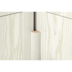 Viertelstab Pinie weiß 2,6 m