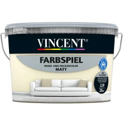 Vincent Farbspiel Mandel matt 2,5 L