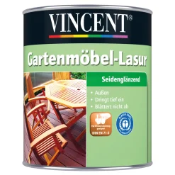 Vincent Gartenmöbel-Lasur Weiß 0,75 L