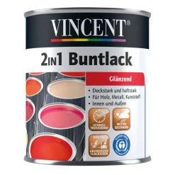 Vincent 2in1 Buntlack Moosgrün glänzend 125 ml