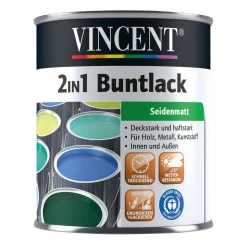 Vincent 2in1 Buntlack Tiefschwarz seidenmatt 375 ml