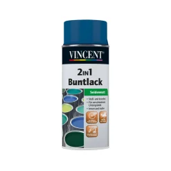 Vincent 2in1 Buntsprühlack enzianblau seidenmatt 150 ml