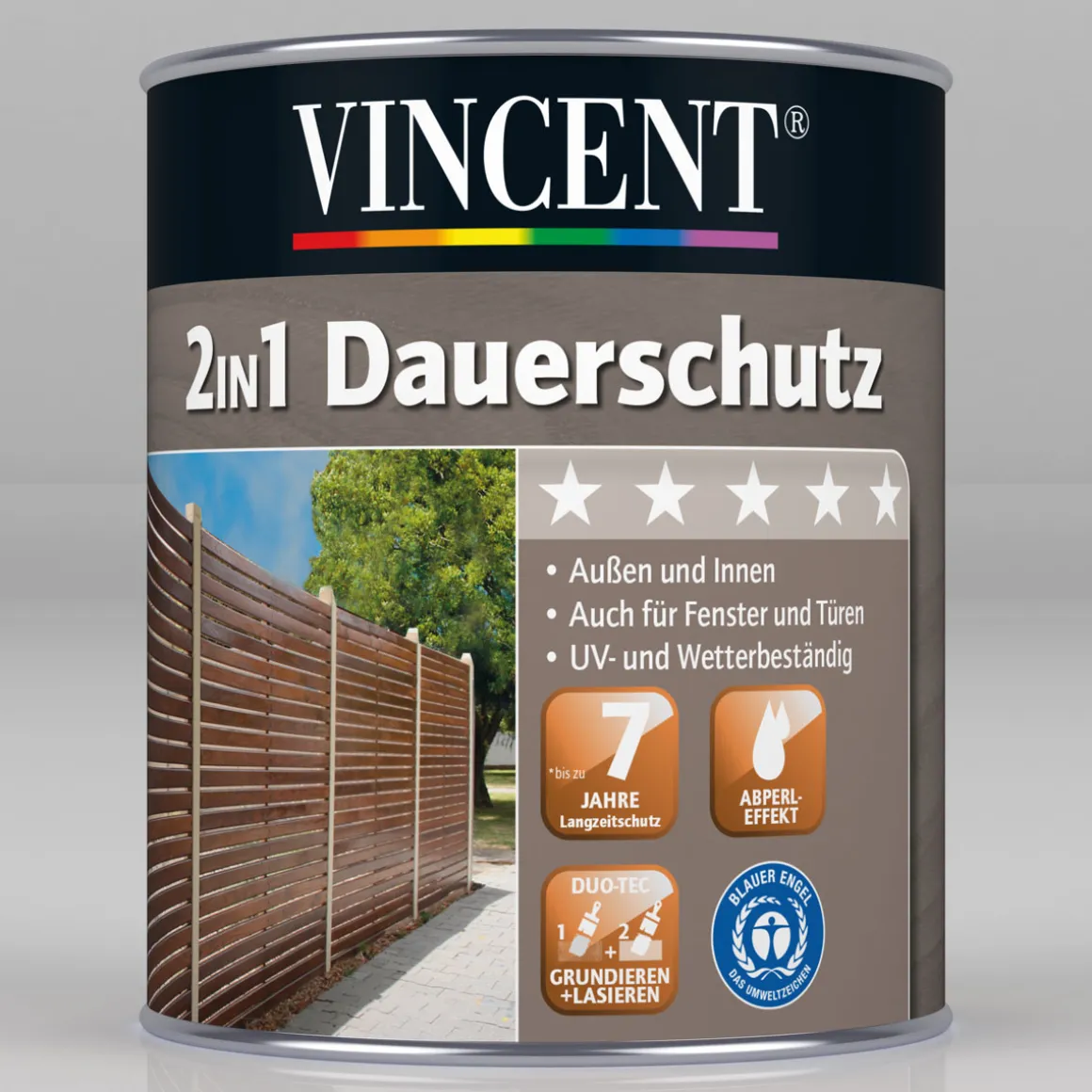 Vincent 2in1 Dauerschutz Palisander 2,5 L
