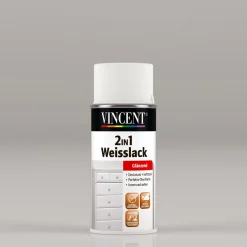 Vincent 2in1 Weißlack RAL 9003 signalweiß glänzend 150 ml