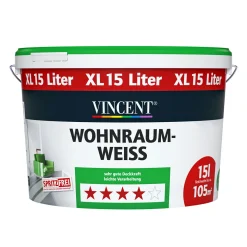 Vincent Innenfarbe Wohnraumweiß matt 15 L