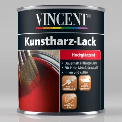 Vincent Kunstharz Buntlack RAL 7016 Anthraitgrau hochglänzend 125 ml