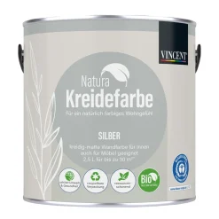 Vincent  Natura Kreidefarbe Silber matt 2,5 L