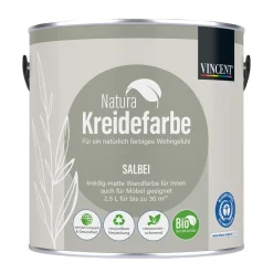Vincent  Natura Kreidefarbe Salbei matt 2,5 L