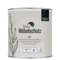 Vincent  Natura Möbelschutz farblos matt 0,5 L