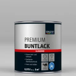 Vincent Premium Buntlack RAL 1015 Hellelfenbein glänzend 375 ml