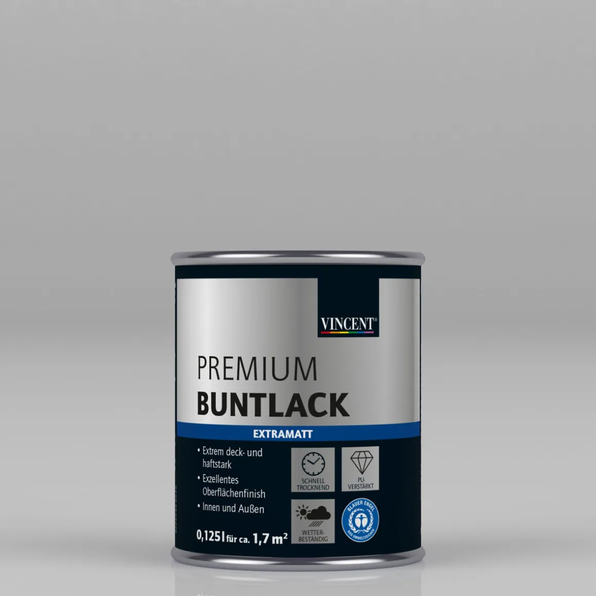 Vincent Premium Buntlack Pastellgrün extramatt 125 ml