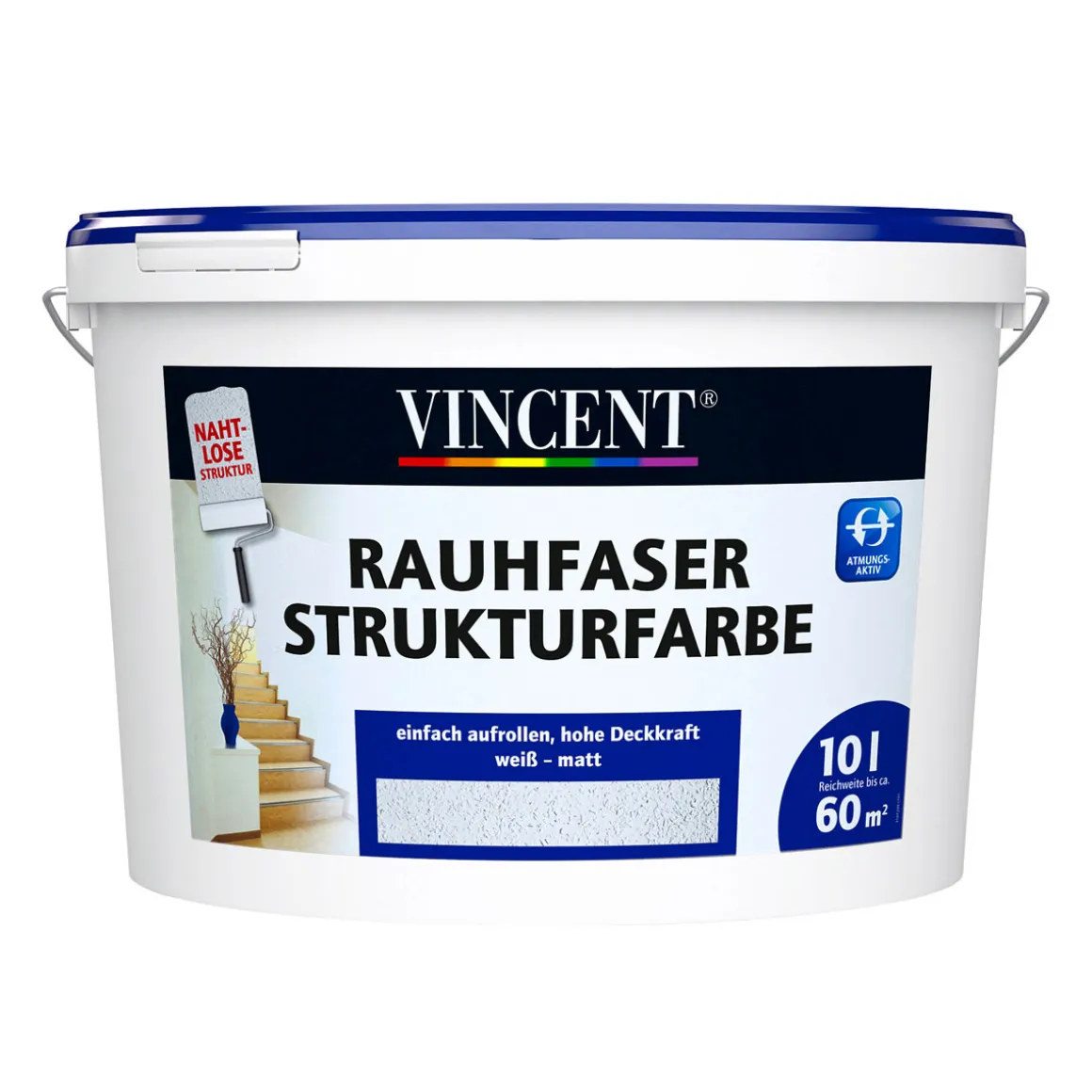 Vincent Rauhfaser Strukturfarbe tuchmatt 10 L