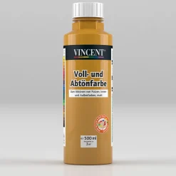 Vincent Voll- und Abtönfarbe ocker 0,5 L