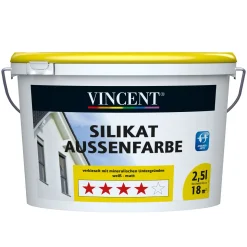 Vincent  Wand- und Deckenfarbe Silikat Aussenfarbe MIX IT! 2,5 l