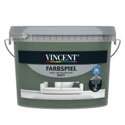 Vincent Wandfarbe Farbspiel Dschungelgrün matt 1 L