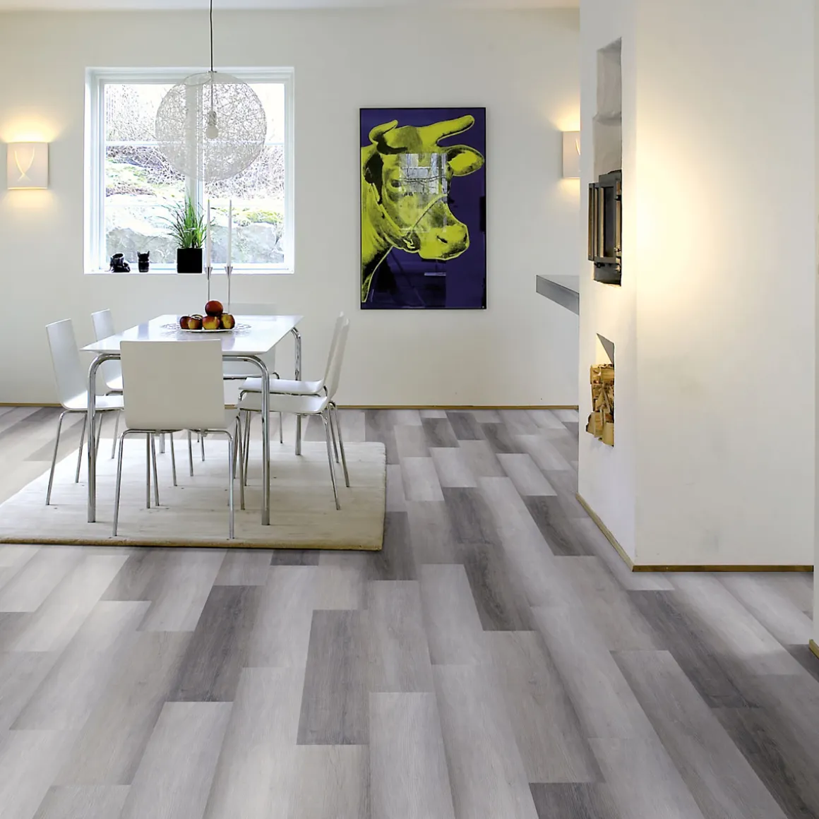 Vinyl SPC Eiche Grauwald 1220 x 181 x 4,5mm