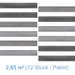 Vinyl SPC Eiche Grauwald 1220 x 181 x 4,5mm