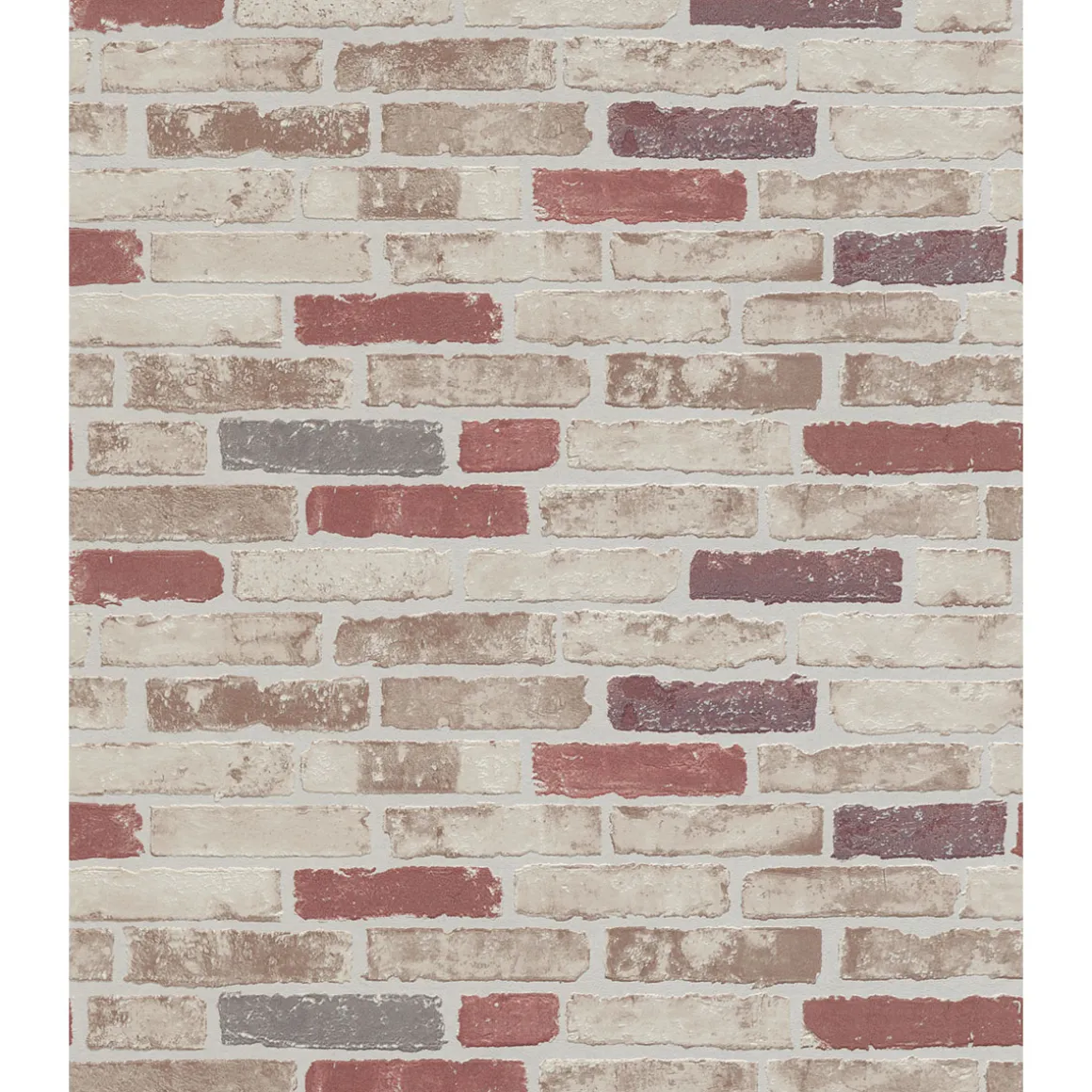 Vliestapete Stein 10,05 x 0,53 m rot