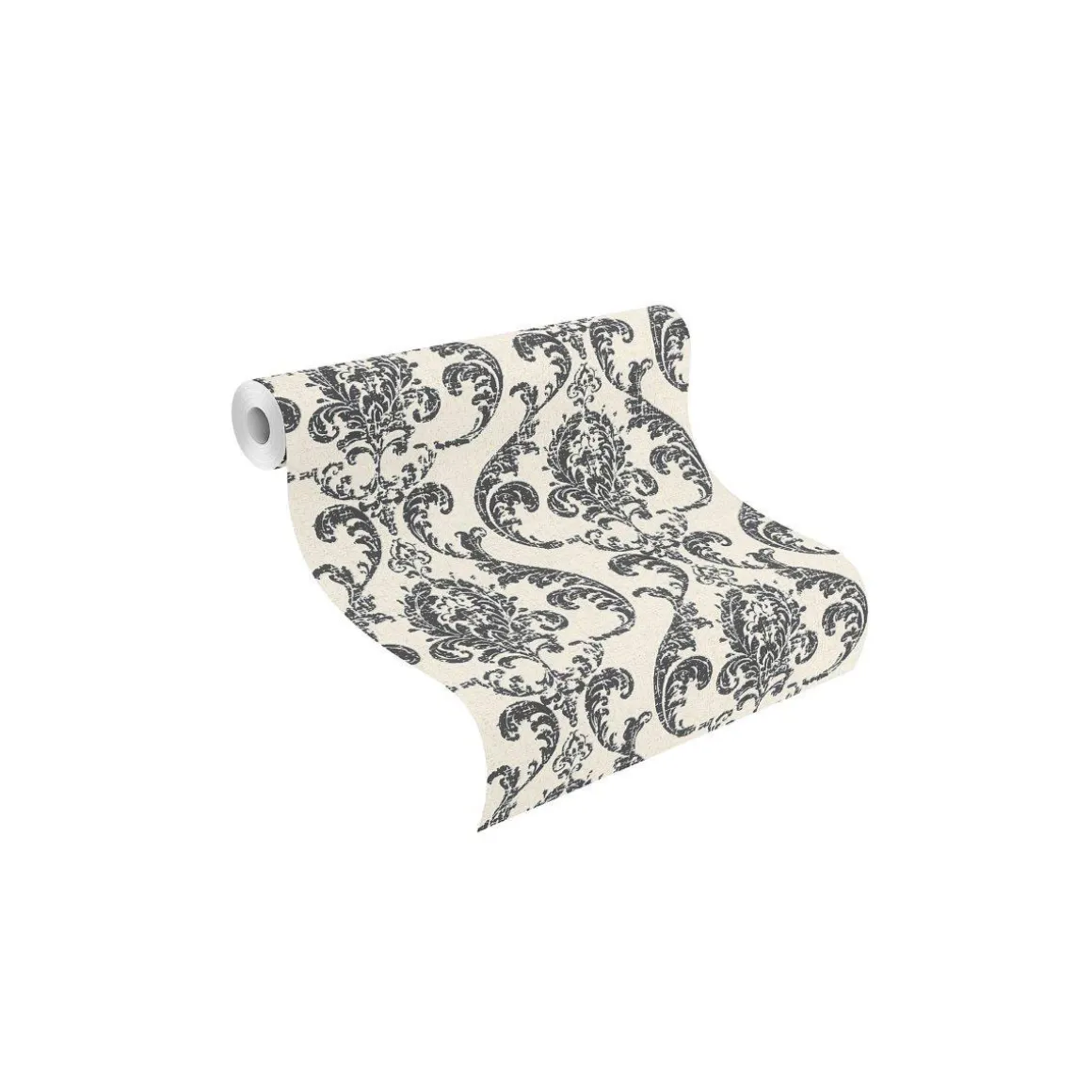 Vliestapete 10,05x0,53 m Creme silber