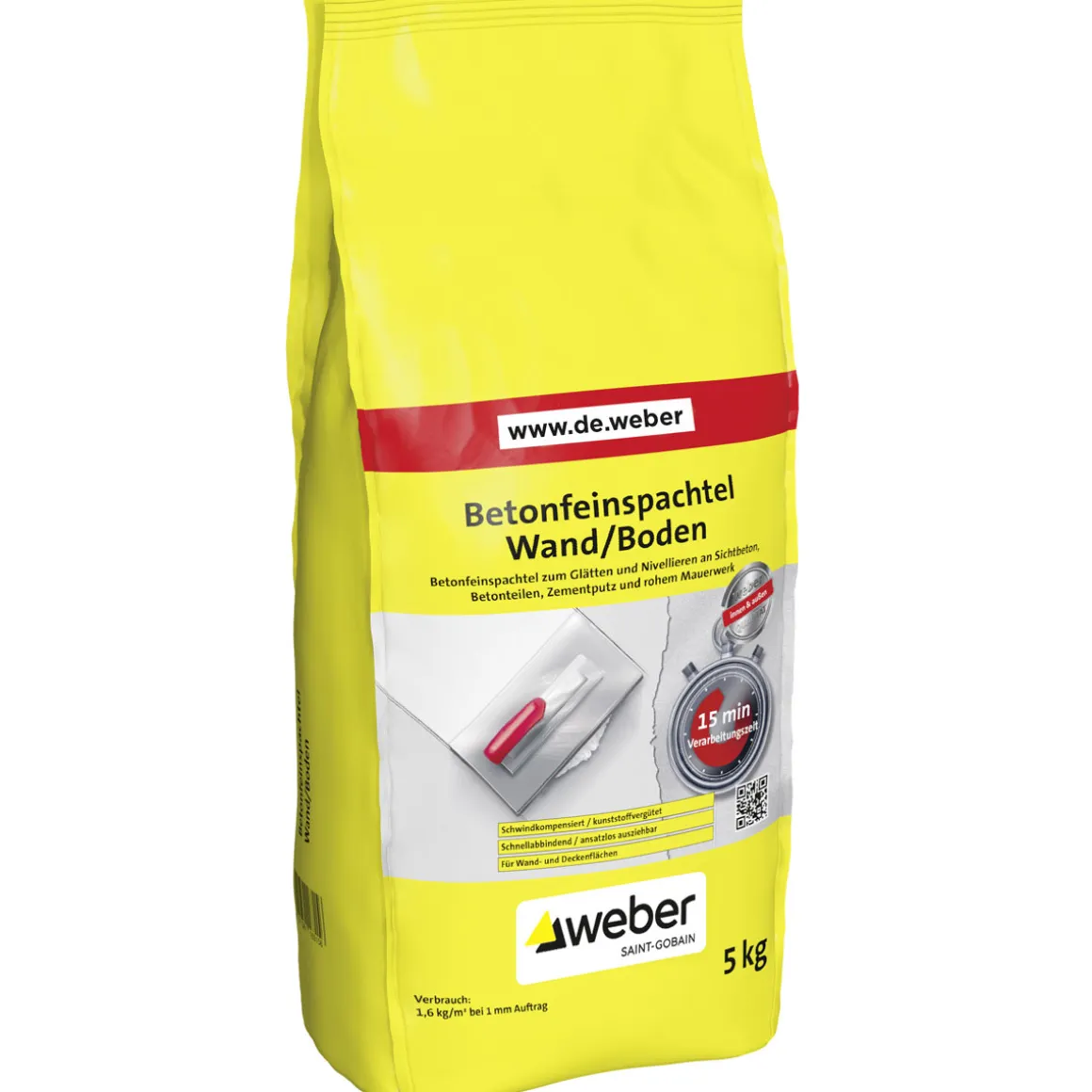 Weber Betonfeinspachtel Wand und Boden 5 kg