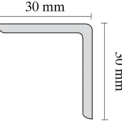 Winkelprofil WP 30 weiß 2 m