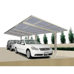 Ximax Carport Alu Linea 80 Tandem Edelstahl-Look