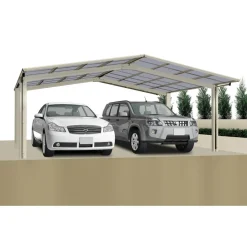 Ximax Carport Alu Linea 80 M Edelstahl-Look
