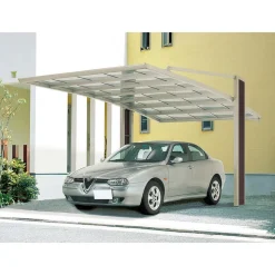 Ximax Carport Alu My-Port 60 Typ 2758 Edelstahl-Look SH