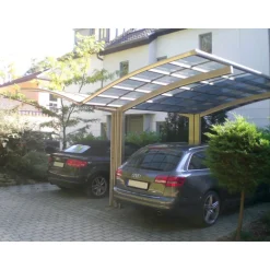Ximax Carport Alu Portoforte 80 Y-Ausführung Mattbraun