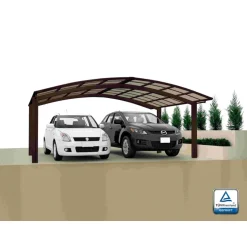 Ximax Carport Alu Portoforte 80 M-Ausführung Mattbraun