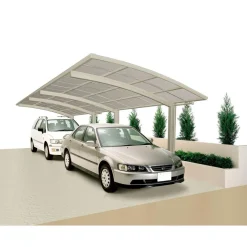 Ximax Carport Alu Portoforte 60 Edelstahl-Look Tandem