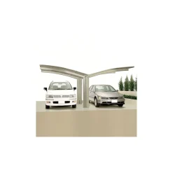 Ximax Carport Alu Portoforte 110 Y-Ausführung Edelstahl-Look