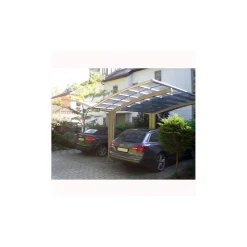 Ximax Carport Alu Portoforte 110 Y-Ausführung Edelstahl-Look