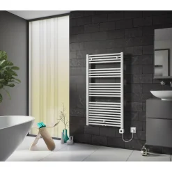 Ximax  Elektrischer Handtuchwärmer Alpha 1750 x 700 mm 900 Watt Typ 7 Weiß