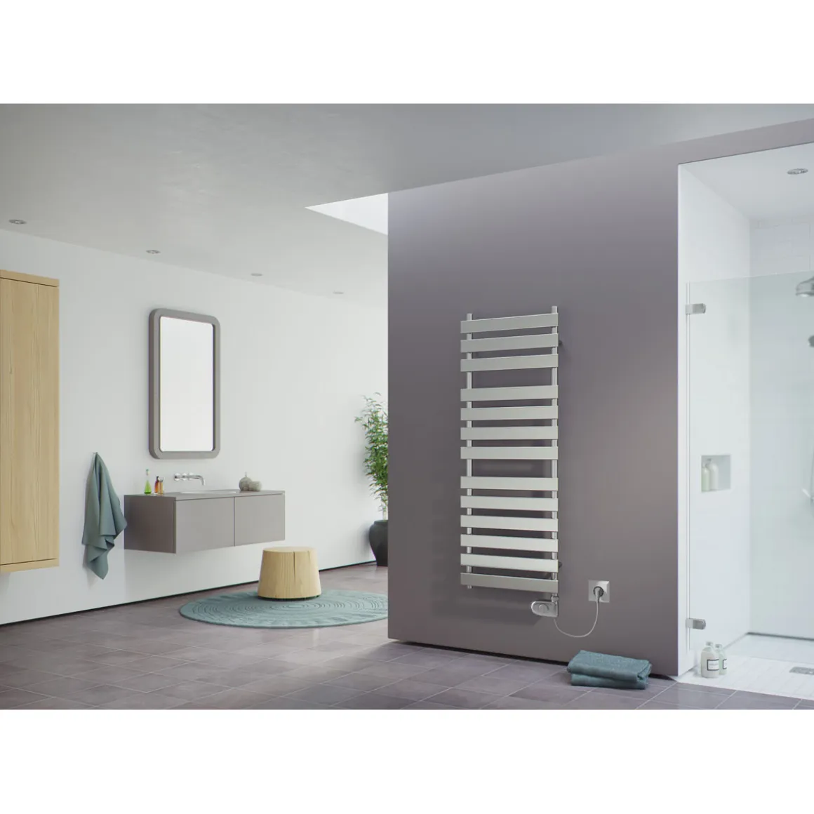 Ximax Elektrischer Handtuchwärmer C7 1300 x 500 mm 300 Watt Typ 3 Chrom
