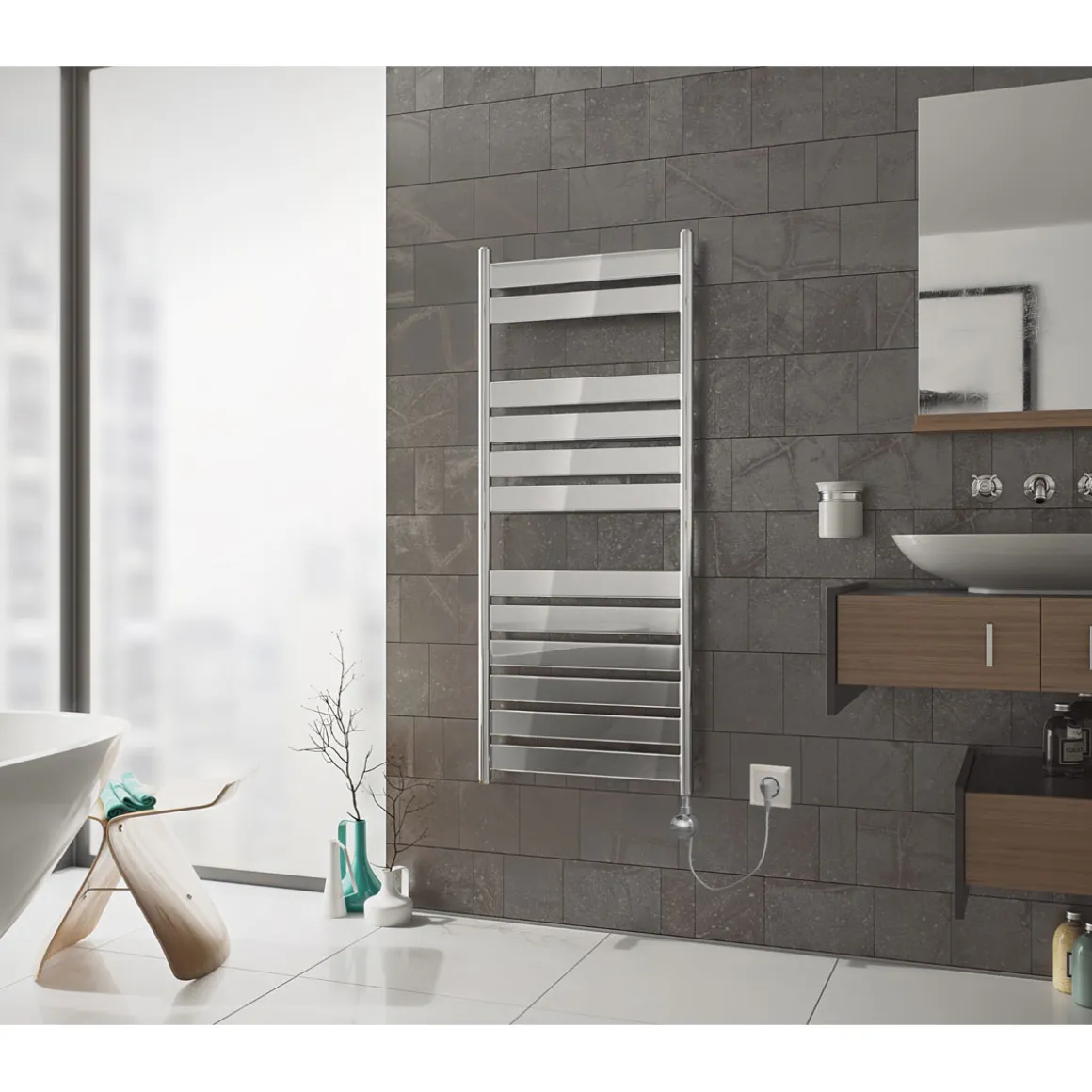 Ximax Elektrischer Handtuchwärmer C6 800 x 500 mm 300 Watt Typ 4 Chrom