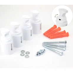 Ximax Heizkörper Zubehör Kunststoffhalterung für Badheizkörper 4-fach Weiß