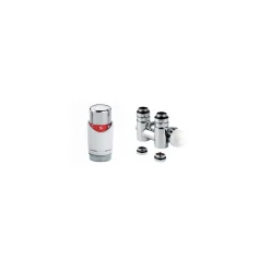 Ximax  Heizkörper Zubehör Mittenanschlussgarnitur für Mischbetrieb Eck-Ausführung 16 mm Weiß