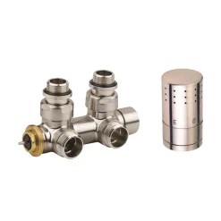 Ximax  Heizkörper Zubehör Mittenanschlussgarnitur Typ SX Durchgangs-Ausführung 15 mm Edelstahl