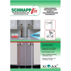 Ximax  Heizkörper Zubehör Schnappfix Rohrverkleidung 3-Fach Weiß