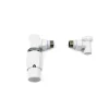 Ximax  Heizkörper Zubehör Thermostatset Elegant Durchgangs-Ausführung 16 mm Weiß