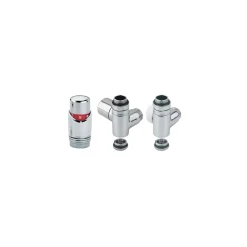 Ximax  Heizkörper Zubehör Thermostatset für Mischbetrieb Eck-Ausführung 16 mm Chrom