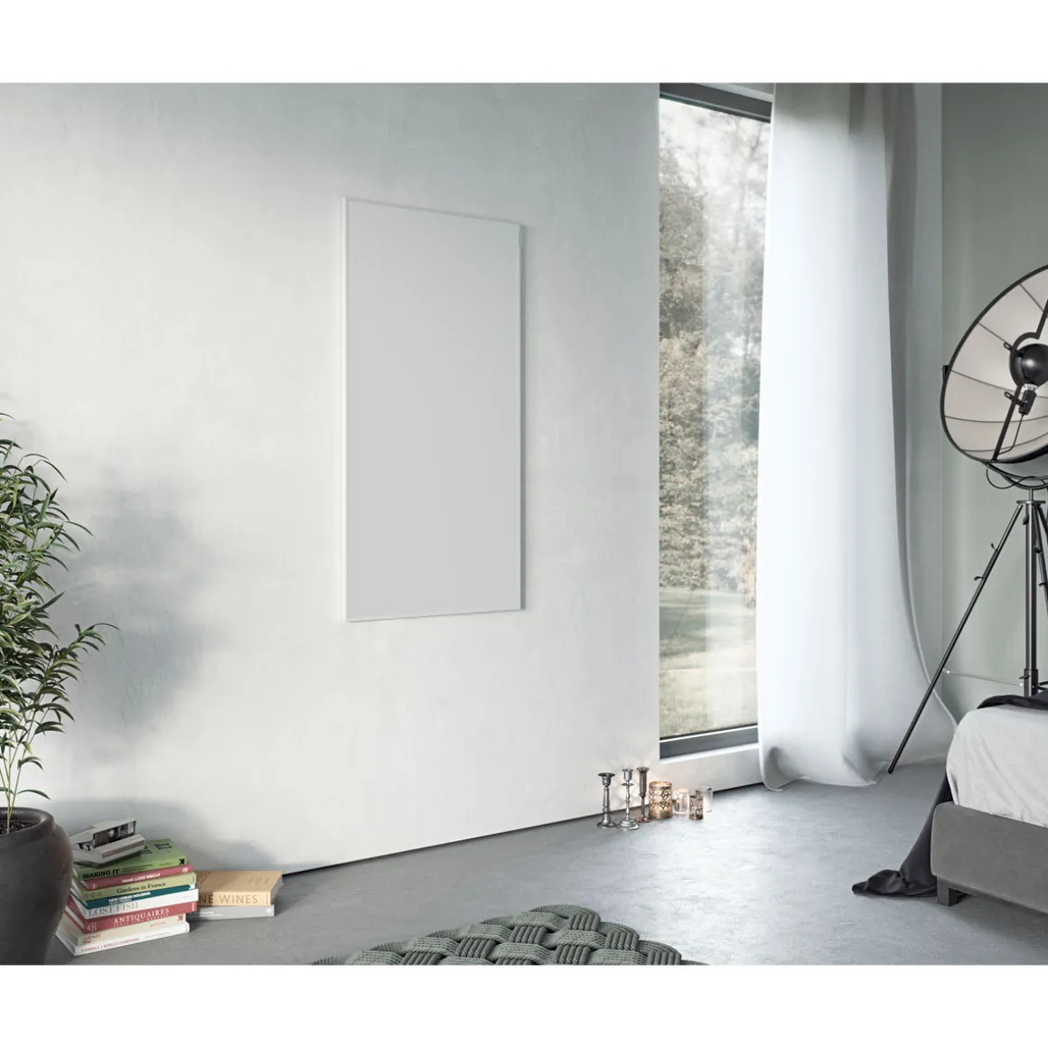 Ximax Infrarotheizung Aluminiumpaneel 600 x 900 mm 600 Watt Wandmontage Weiß